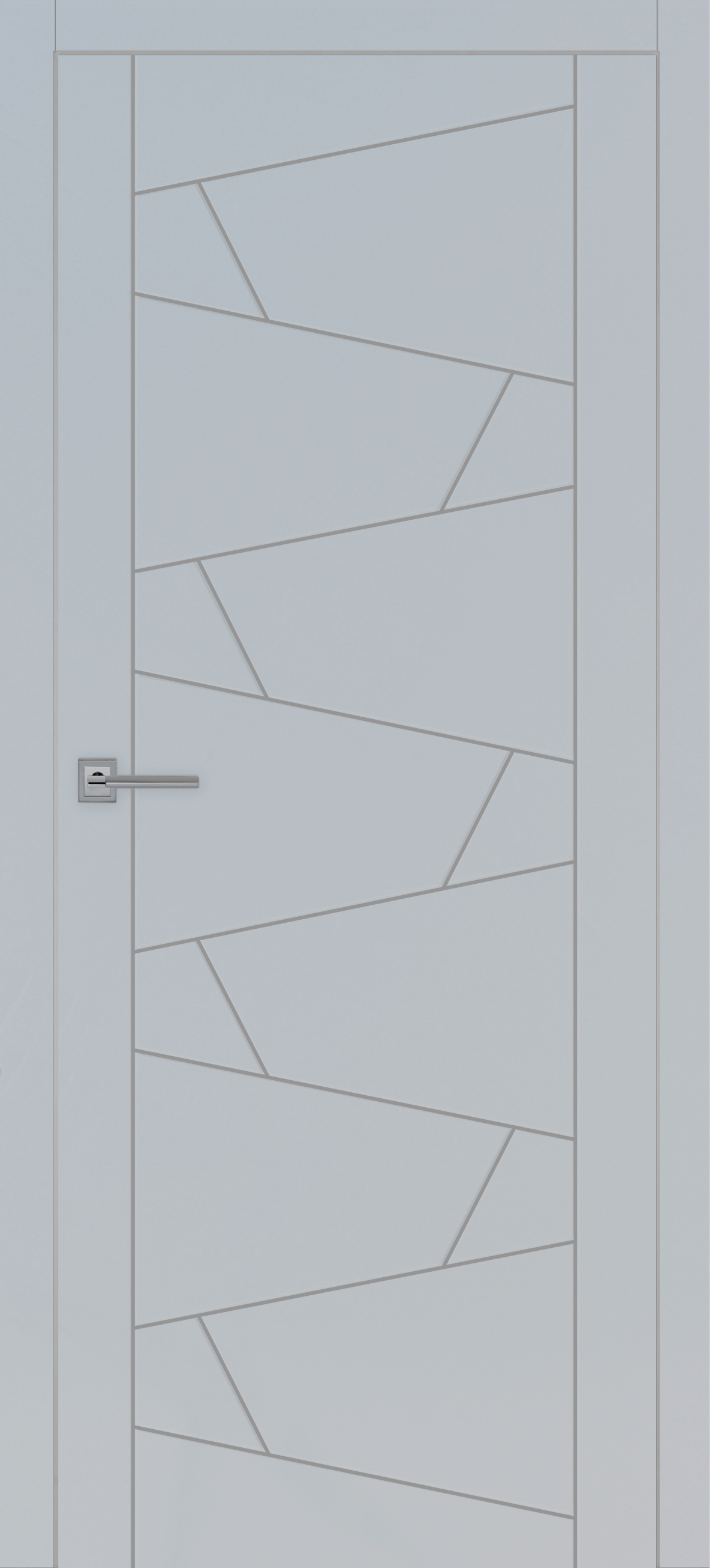 Межкомнатная дверь Тоскана-3 Серый софт алюм.кромка с 2х ст.