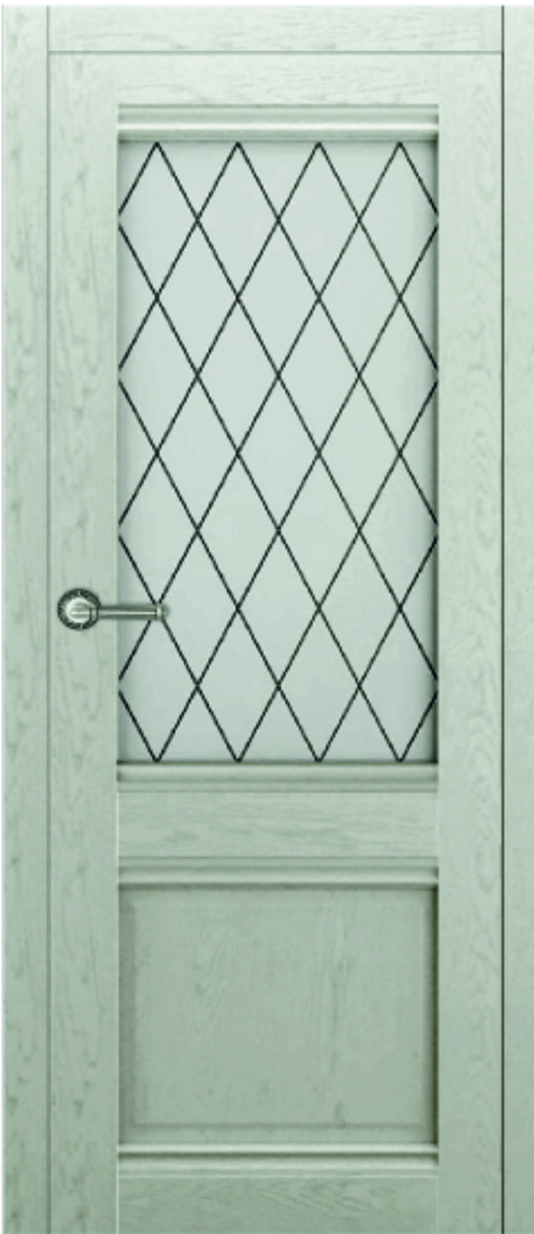 Межкомнатная дверь К-2 Шале серый Витраж
