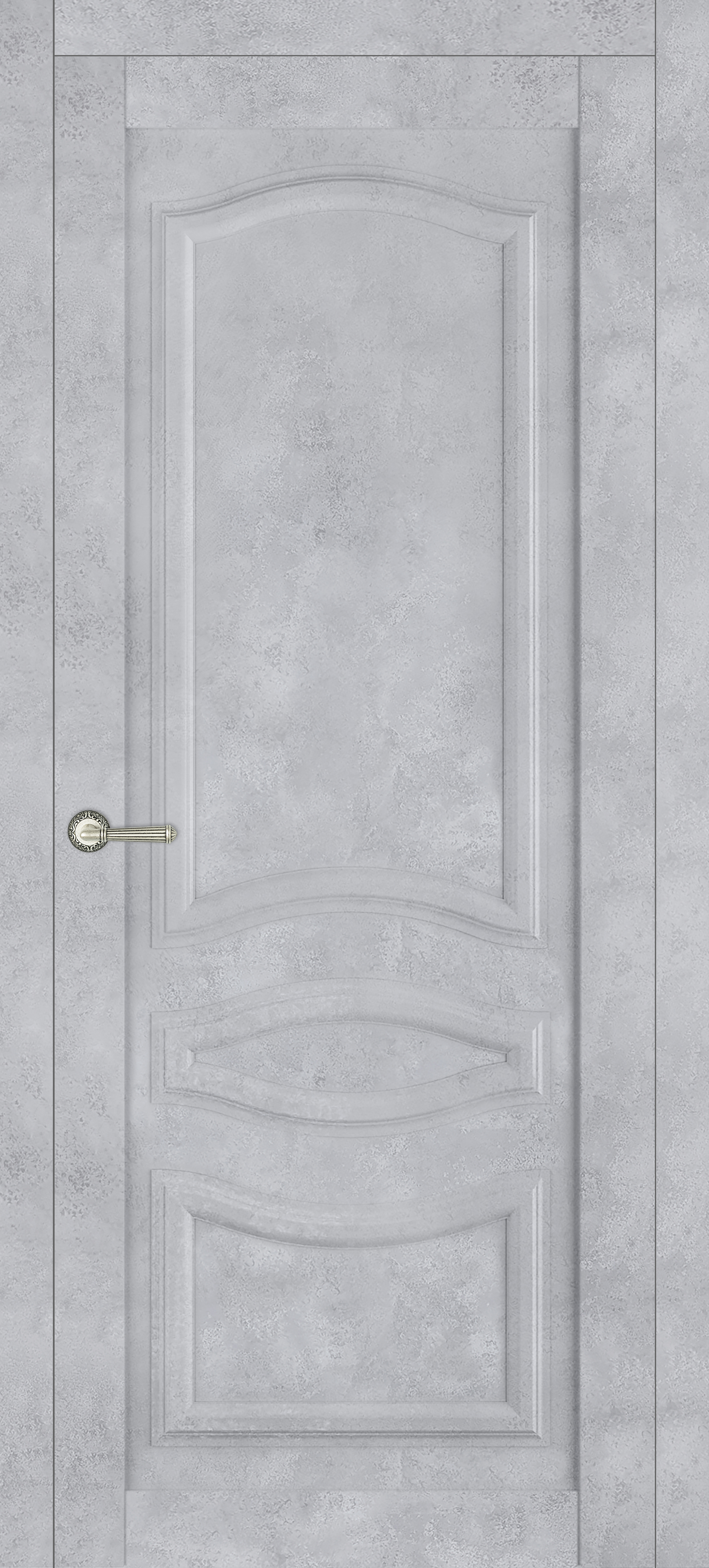 Межкомнатная дверь М-2 Бетон серый