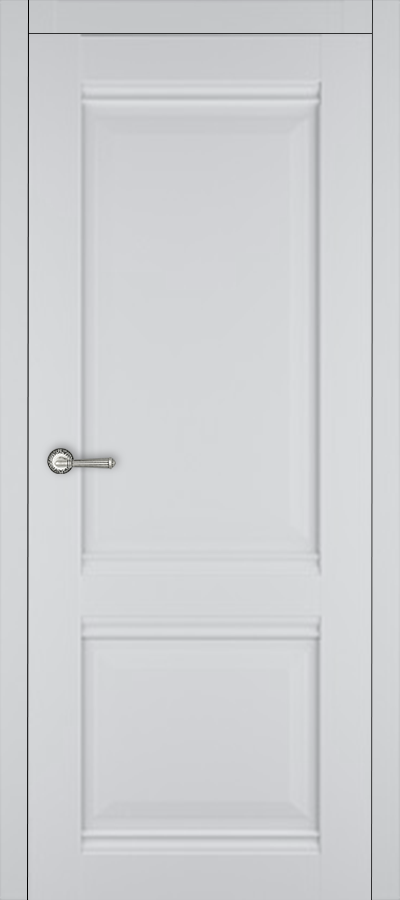 Межкомнатная дверь R-4 Дуб грей черная кромка