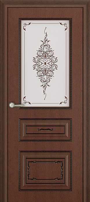 Межкомнатная дверь Т-10 Беленая лиственница