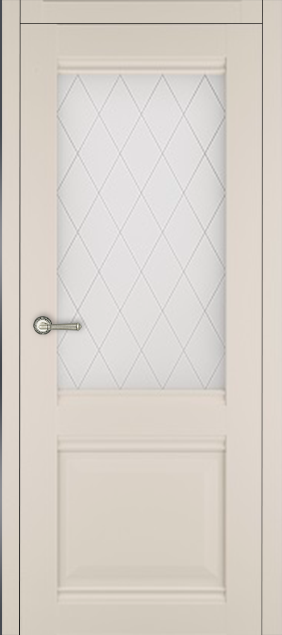 Межкомнатная дверь К-2 Серый софт Витраж