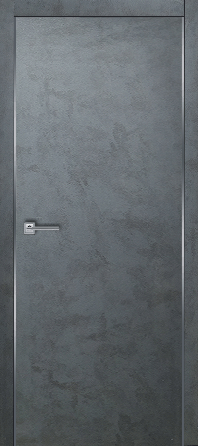 Межкомнатная дверь П-1 Бетон графит