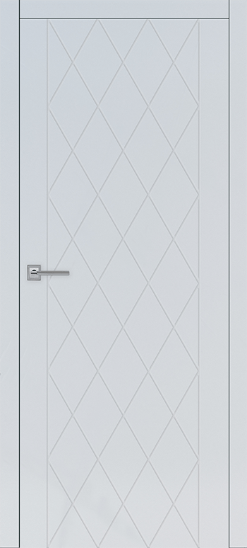 Межкомнатная дверь Тоскана-3 Серый софт алюм.кромка с 2х ст.