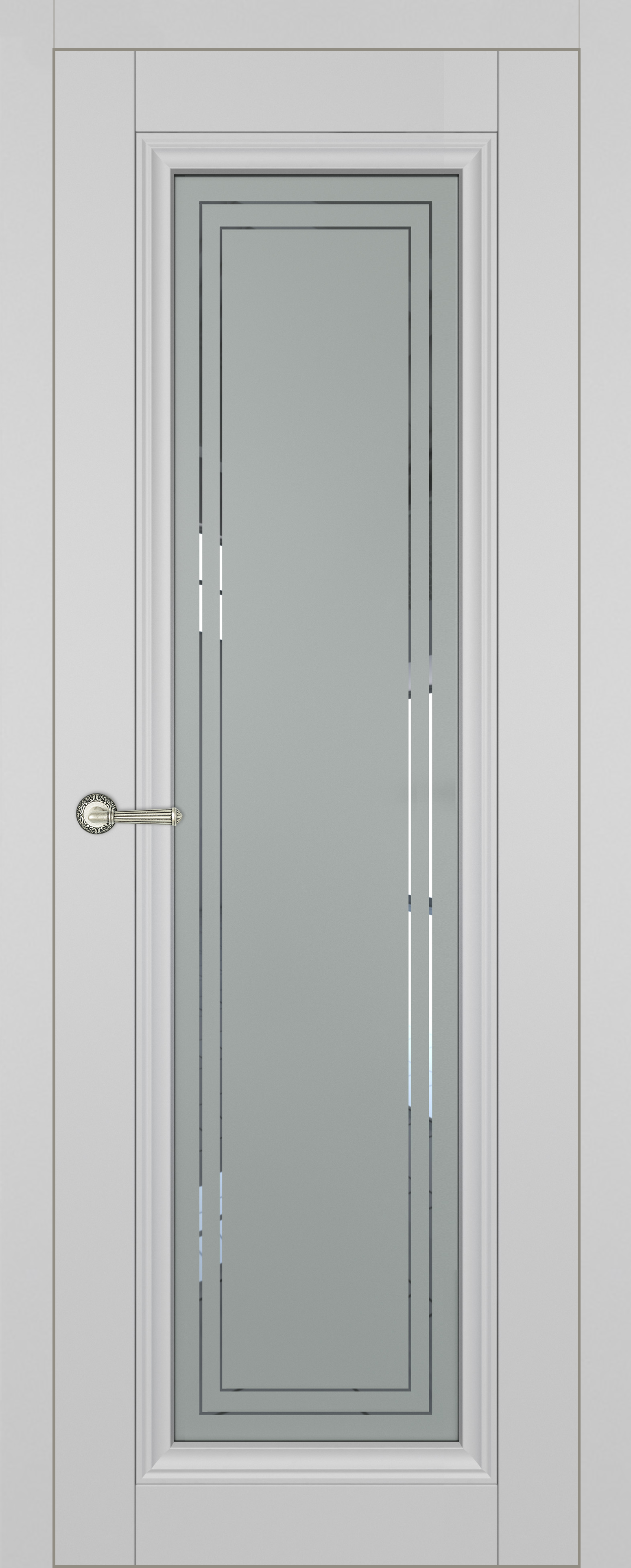 Межкомнатная дверь К-31 Серый софт Витраж