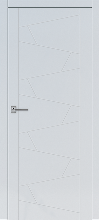 Межкомнатная дверь Тоскана-3 Бетон серый алюм.кромка с 2х ст.