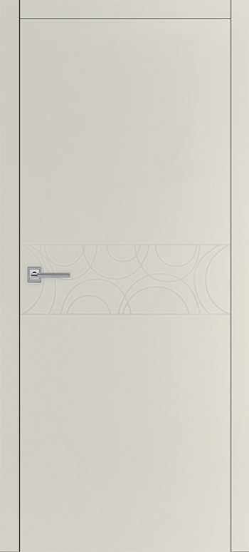 Межкомнатная дверь Тоскана Серый софт алюм.кромка с 2х ст.