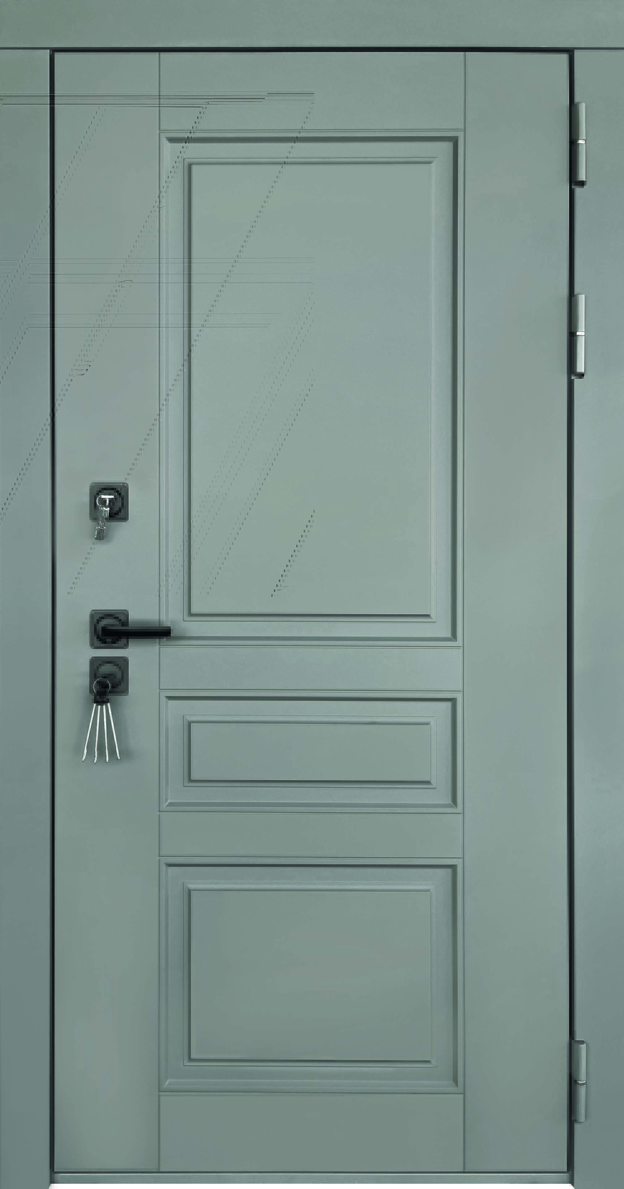 Дверь входная взломостойкая ST-11 цвет cерый нубук soft